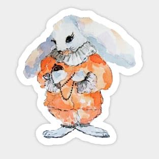 Rabbit in Wonderland Sticker